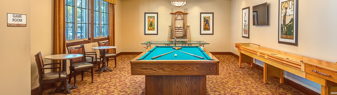 Billiards room at Covenant Living of Mount Miguel
